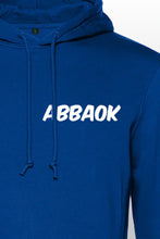 Lade das Bild in den Galerie-Viewer, Abbaok Schriftzug Hoodie Blau Duo
