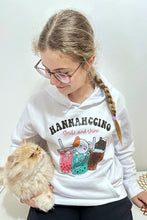 Lade das Bild in den Galerie-Viewer, Hannahccino Cat Hoodie White