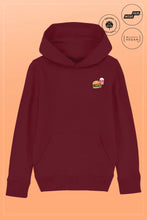 Lade das Bild in den Galerie-Viewer, Food Vibe Hoodie Kids burgundy