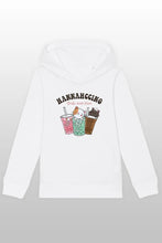 Lade das Bild in den Galerie-Viewer, Hannahccino Cat Kids Hoodie White