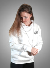Lade das Bild in den Galerie-Viewer, Stay Friendly Hoodie white AlphaKevin