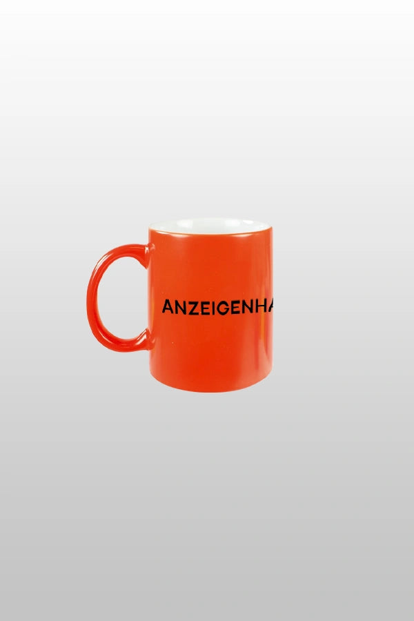 Anzeigenhauptmeister Tasse Orange