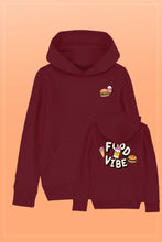 Lade das Bild in den Galerie-Viewer, Food Vibe Hoodie Kids burgundy
