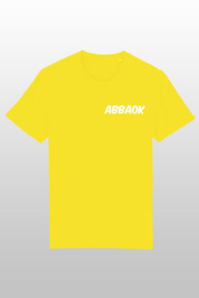 Abbaok Schriftzug T-Shirt Duo gelb