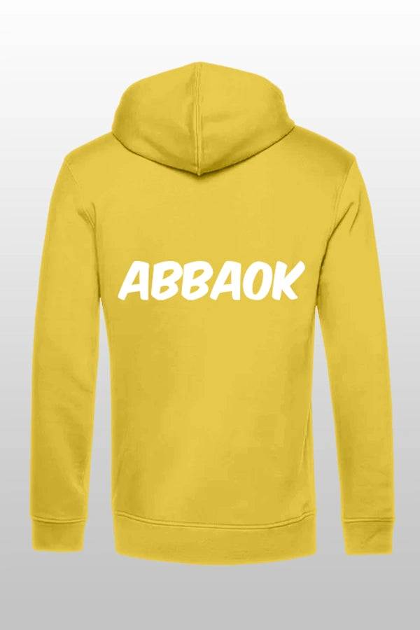 Abbaok Schriftzug Hoodie Gelb Duo