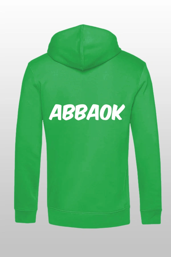 Abbaok Schriftzug Hoodie Grün Duo