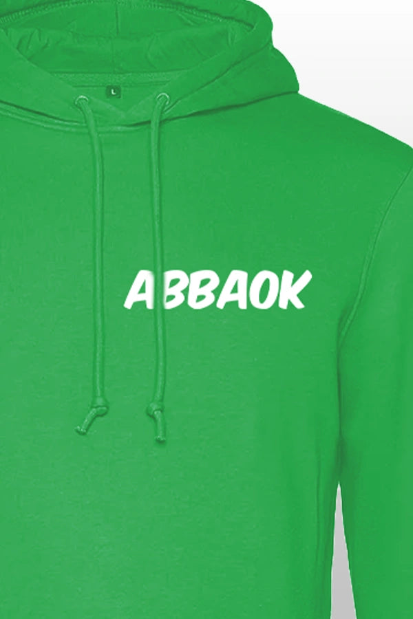 Abbaok Schriftzug Hoodie Grün Duo