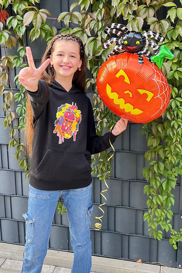 HAPPY HALLOWEEN MIT AVA HOODIE SALE