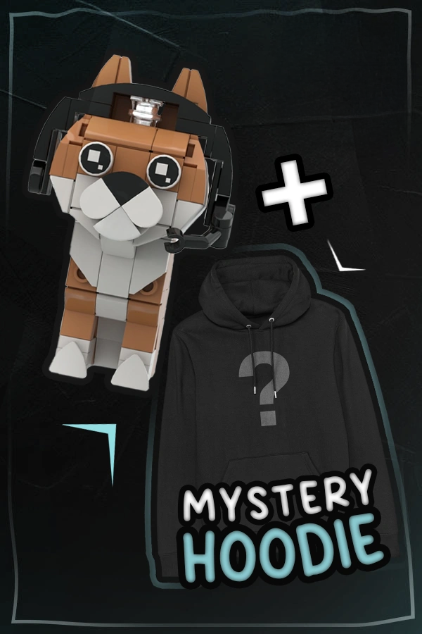 Doge Klemmbausteinset + Mystery Hoodie