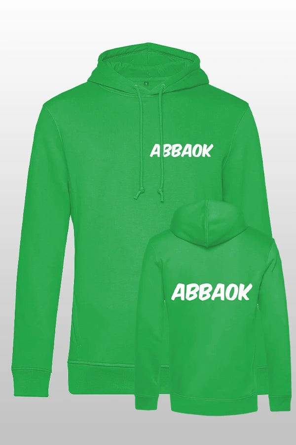 Abbaok Schriftzug Hoodie Grün Duo