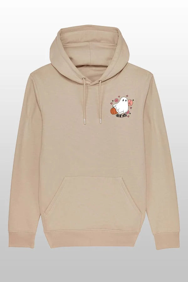 Happy spooky Hoodie beige HEY ISI SALE