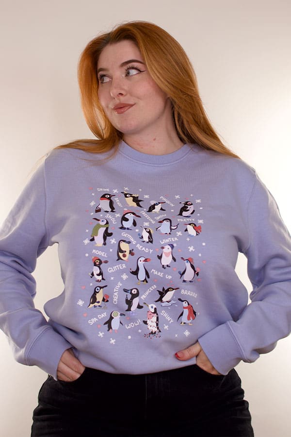 Pinguin Sweater serene blue