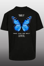 Lade das Bild in den Galerie-Viewer, Butterfly Oversize T-Shirt schwarz
