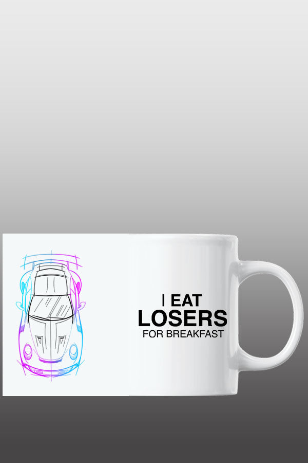 I eat losers for breakfast Tasse bunt