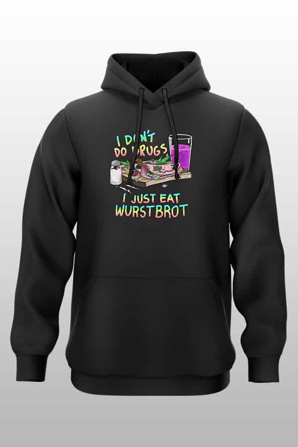 Openmind Wurstbrot Hoodie schwarz