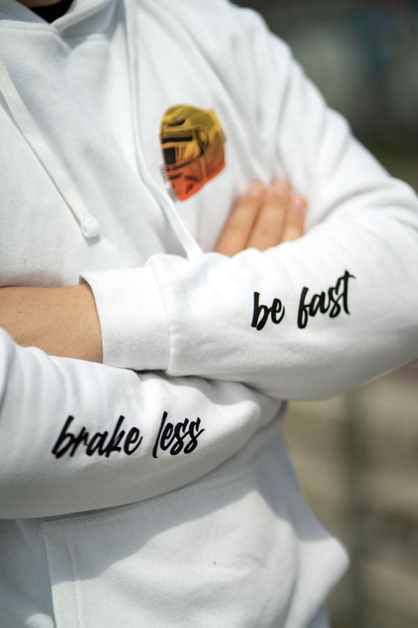 Brake less Hoodie white