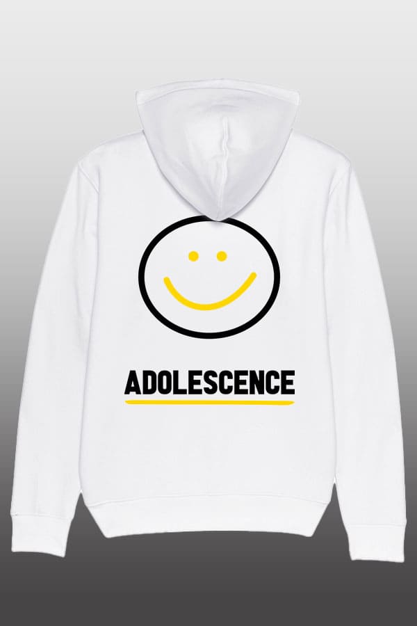 Smiley Hoodie white